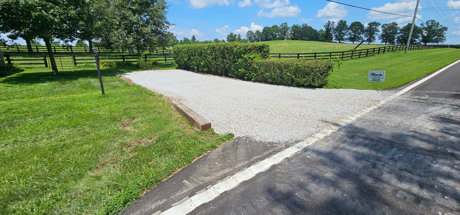 Gravel driveway project 1