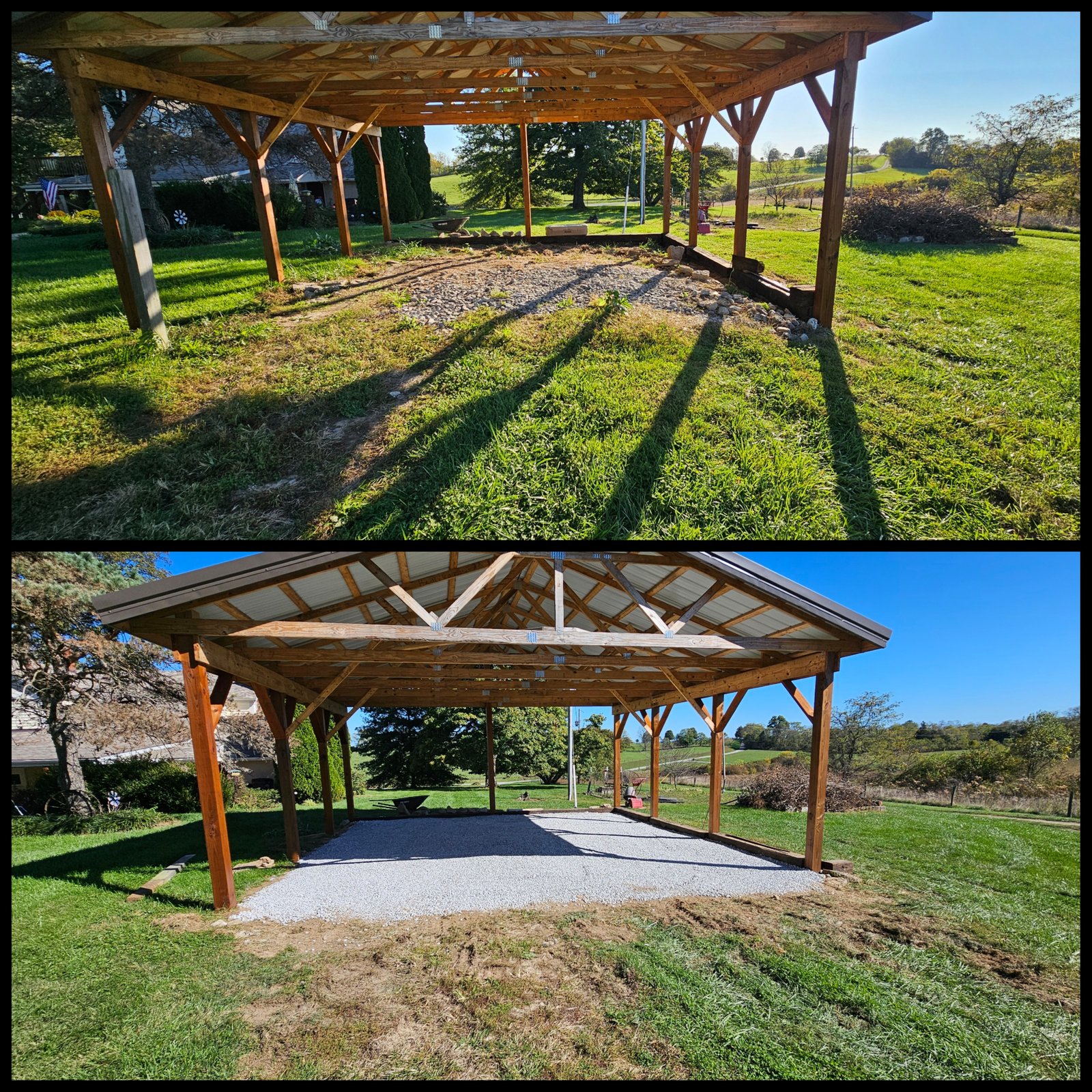 Gravel driveway project 6